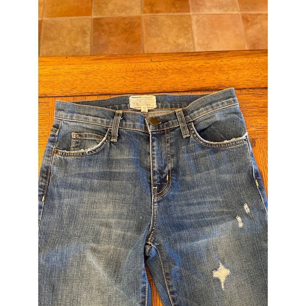 Current/Elliott The High waist stiletto distressed jeans size 26 - Picture 2 of 6